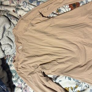 Women's Long Sleeve Beige Top